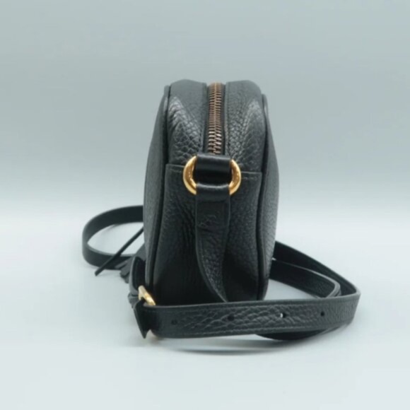 100% Authentic GUCCI SOHO Black Leather Disco Shoulder Bag - Picture 3 of 12